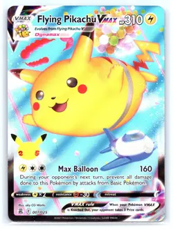 Flying Pikachu VMAX 007/025 Holo Rare VMAX Celebrations Pokemon NM - Image 1