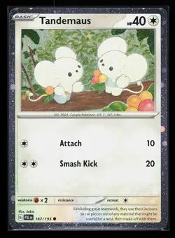 Tandemaus 167/193 Cosmos Holo Paldea Evolved Promo Pokemon Card - Image 1
