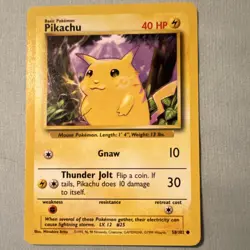 Pokemon Pikachu Wotc Promo Card 27/53 Regular Promo Basic HP30 English - Image 1
