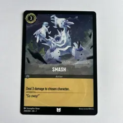 Disney Lorcana Demo Smash Card - Rare - Image 1