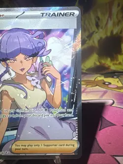 Tulip 244/182 - Full Art Trainer Ultra Rare Paradox Rift Pokemon Card - NM Holo - Image 2