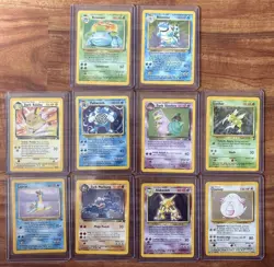 Vintage 10 Card Pokemon Holo Lot - Venusaur Blastoise Dark Raichu + More - Image 1