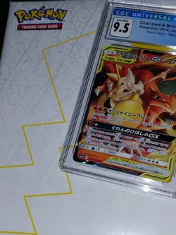CGC 9.5 Charizard & Braixen GX 008/064 RR Remix Bout sm11a Gem Mint Pokemon Card - Image 5