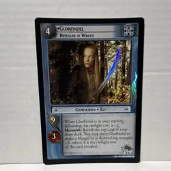 Decipher Glorfindel Revealed in Wrath Companion Foil LOTR TCG Card R16 - Image 1