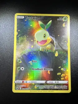 Turtwig Crown Zenith Holo Full Art Ultra Rare Pokemon TCG Card GG31/GG70 - Image 1