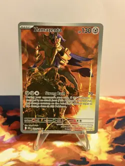Pokemon TCG Zamazenta 201/182 Sv10 Destined Rivals Illustration Rare Holo - Image 2