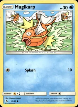 Magikarp 15/68 Common - Pokemon Hidden Fates LP - Image 1