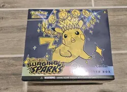 Surging Sparks Pokemon Center Elite Trainer Box - SV08 SEALED DENTS READ DESC - Image 1