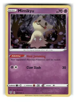 Mimikyu 081/081 Cosmo Holo Rare Darkness Ablaze Near Mint - Image 1