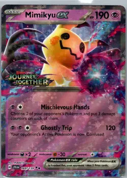 Mimikyu ex (Journey Together Stamped) 069/159 Pokemon TCG Double Rare NM - Image 1