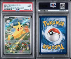 2024 Pokemon SVP en Pikachu Paldea Adventure Chest #088 Promo Card PSA 9 - Image 3