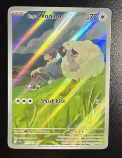 Pokemon Card TCG - Hop's Wooloo 170/159 Illustration Rare Journey Together LP - Image 1