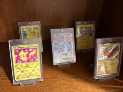 5 Card Pokemon Lot Pikachu and Mega Charizard X Ex 023 Promo See Pics 636996769661 - Image 1