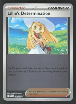 Lillie's Determination 192/217 Reverse Holo Pokemon Ascended Heroes NM - Image 1