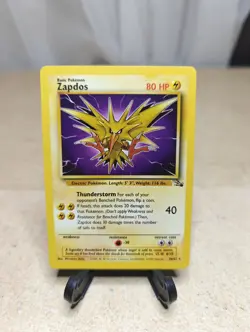 Zapdos Pokemon TCG 30/62 Fossil Set 1999 Non Holo - Image 3