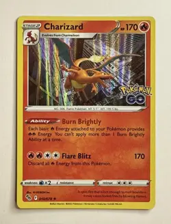 Pokemon Charizard 010/078 Pokemon GO Holo Rare NM - Image 1