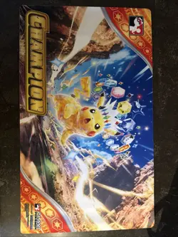 POKEMON Tera Pikachu CHAMPION League Cup PLAYMAT Play Pokemon TCG PLAY MAT - Image 1