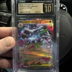 PRISTINE 10 MEGA CHARIZARD X EX POKEMON 13 2025 INFERNO X - JAPANESE CGC - Image 1
