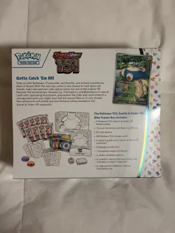 Pokemon TCG: S&V 151 Elite Trainer Box New Sealed *No Rips/Tears* - Image 3