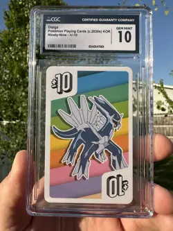 Dialga CGC 10 Poker Uno Playing Cards Korean Pokemon ninety nine PSA BGS - Image 1