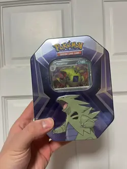 Pokemon TCG Tyranitar/Slaking Triple Whammy Tin Factory Sealed (Lot of 3) - Image 2