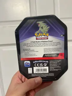 Pokemon TCG Tyranitar/Slaking Triple Whammy Tin Factory Sealed (Lot of 3) - Image 3