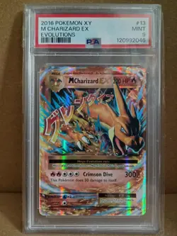 M Charizard EX 13/108 Pokemon XY Evolutions PSA 9 - Image 1