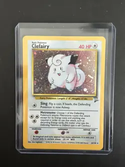 2000 Pokemon - Clefairy Holo Rare Unlimited - Base Set 2 - 6/130 - WOTC - Image 1