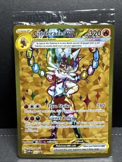 2024 Pokemon Terapagos EX UPC CINDERACE EX Black Star SEALED Promo #163 - Image 1