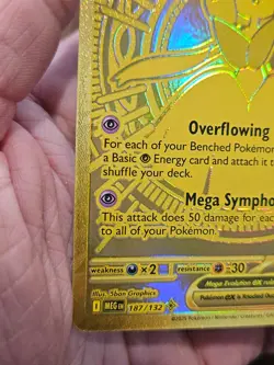 Pokemon Mega Gardevoir EX 187/132: Mega Evolution Holo GOLD - Image 5