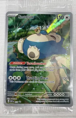 Snorlax SVP051 Pokemon TCG 151 Elite Trainer Box Black Star Promo ETB Sealed - Image 1