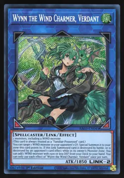 Wynn the Wind Charmer, Verdant - RA03-EN045 - Secret Rare - Yugioh - Image 1