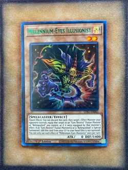 Yugioh Millenium-Eyes Illusionist LDS1-EN045 Ultra Rare 1st Ed GREEN NM - Image 1