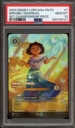 Disney Lorcana Mirabel Madrigal Set Championship Top Prize Promo 7/P2 PSA 10 - Image 1