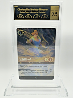 Cinderella - Melody Weaver (Enchanted) Ursula's Return Disney Lorcana PCG 9.5 - Image 1
