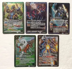Lot of 5 Japanese Battle Spirits Master Rare Card set TCG - Image 1