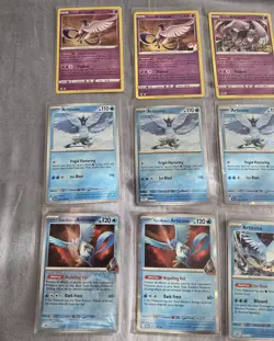 36 Card Lot Articuno NM To LP Excellent For Set Pokemon Fossil Holo Rare Team UP - Image 2