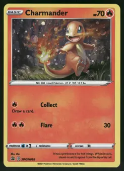Charmander - Promo SWSH: Sword & Shield Promo Cards SWSH092 NM - Image 1