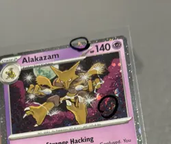 🔥 Alakazam 082/167 TWM - 2 SWIRLS 🌀 Cosmos Holo Rare Pokemon Card - Image 3