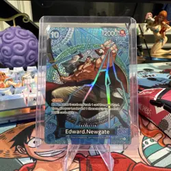 Bandai Edward.Newgate OP13-042 Super Rare SP Blocker 12000 Holo One Piece Card - Image 1