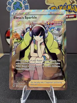 Pokemon TCG Elesa's Sparkle Full Art Holo Card 147/159 Crown Zenith - Image 2