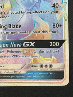 Kyurem GX White Rainbow Holo Card 74/70 Dragon Majesty Secret Edition LP+ NM - Image 3