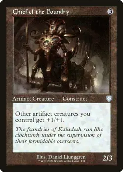 1x Chief of the Foundry - Retro Frame NM Eng MTG - Brothers War Commander - Image 1