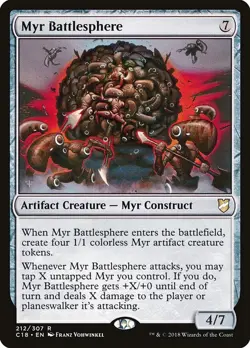 1x Myr Battlesphere NM Eng MTG - Commander 2018 - Image 1