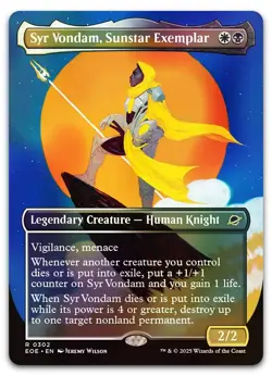 Syr Vondam, Sunstar Exemplar (Borderless) #302 (Foil) NM Edge of Eternities - Image 1