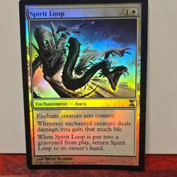 Magic: The Gathering Spirit Loop Foil Enchantment Aura Time Spiral 42/301 White - Image 1