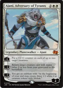 Ajani, Adversary of Tyrants M Foundations Jumpstart 157 NM Normal MTG - Image 1