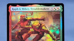 Raph and Mikey Troublemakers Foil NM Mtg TMNT TMT 167 Magic - Image 2