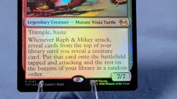 Raph and Mikey Troublemakers Foil NM Mtg TMNT TMT 167 Magic - Image 3