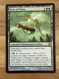 Bow of Nylea - Theros Legendary Enchantment Artifact Rare Green 153 Regular MTG - Image 1